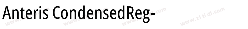 Anteris CondensedReg字体转换